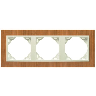 Efapel 90930_TJP ARBORE Hármas keret, cseresznye/gyöngyház