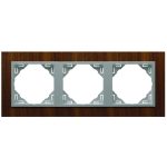 Efapel 90930_TNA ARBORE Hármas keret, dió/alumínium