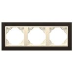 Efapel 90930_TPG ANIMATO Hármas keret, fekete/jég