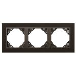 Efapel 90930_TPS ANIMATO Hármas keret, fekete-szürke