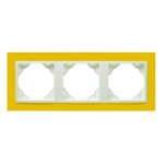 Efapel 90930_TRG ANIMATO Hármas keret, sárga