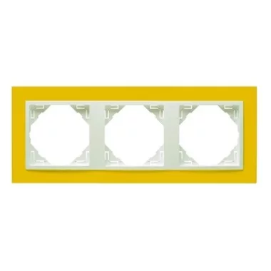 Efapel 90930_TRG ANIMATO Hármas keret, sárga