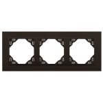 Efapel 90930_TRR ANIMATO Hármas keret, fekete