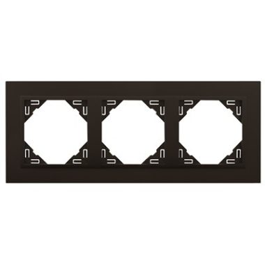 Efapel 90930_TRR ANIMATO Hármas keret, fekete