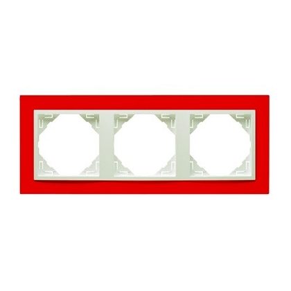 Efapel 90930_TVG ANIMATO Hármas keret, piros