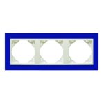 Efapel 90930_TZG ANIMATO Hármas keret, kék
