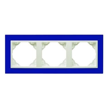 Efapel 90930_TZG ANIMATO Hármas keret, kék