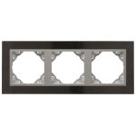 efapel 90930_TGA PETRA Hármas keret, gránit/alumínium