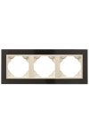 efapel 90930_TGP PETRA Hármas keret, gránit/gyöngyház