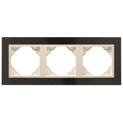 efapel 90930_TGP PETRA Hármas keret, gránit/gyöngyház