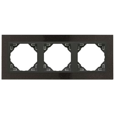 efapel 90930_TGS PETRA Hármas keret, gránit/szürke