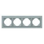 Efapel 90940_TAA ANIMATO Négyes keret, alumínium színű