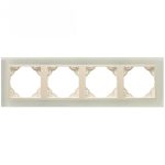   Efapel 90940_TCP Crystal Négyes keret, kristály/gyöngyház