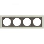 Efapel 90940_TCS Crystal Négyes keret, kristály/szürke