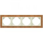   Efapel 90940_TJP ARBORE Négyes keret, cseresznye/gyöngyház