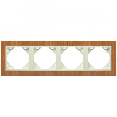 Efapel 90940_TJP ARBORE Négyes keret, cseresznye/gyöngyház