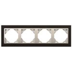 Efapel 90940_TPA ANIMATO Négyes keret, fekete/alumínium