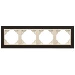 Efapel 90940_TPG ANIMATO Négyes keret, fekete/jég