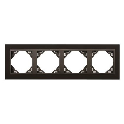 Efapel 90940_TPS ANIMATO Négyes keret, fekete/szürke