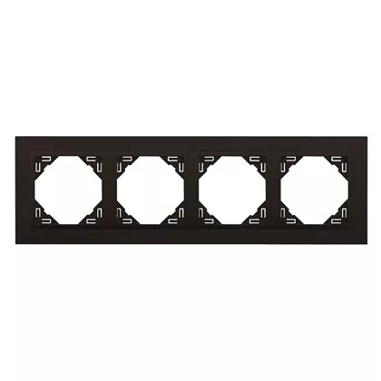 Efapel 90940_TRR ANIMATO Négyes keret, fekete