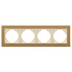 Efapel 90940_TUG ANIMATO Négyes keret, arany/jég