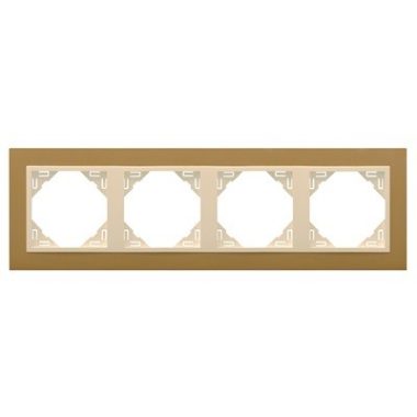 Efapel 90940_TUG ANIMATO Négyes keret, arany/jég