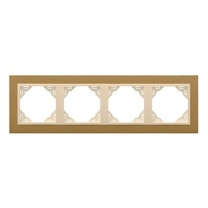 Efapel 90940_TUG ANIMATO Négyes keret, arany/jég