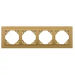 Efapel 90940_TUU ANIMATO Négyes keret, arany/arany