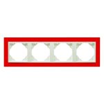 Efapel 90940_TVG ANIMATO Négyes keret, piros