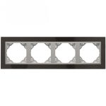 efapel 90940_TGA PETRA Négyes keret, gránit/alumínium