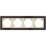 efapel 90940_TGP PETRA Négyes keret, gránit/gyöngyház