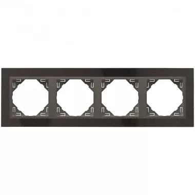 efapel 90940_TGS PETRA Négyes keret, gránit/szürke