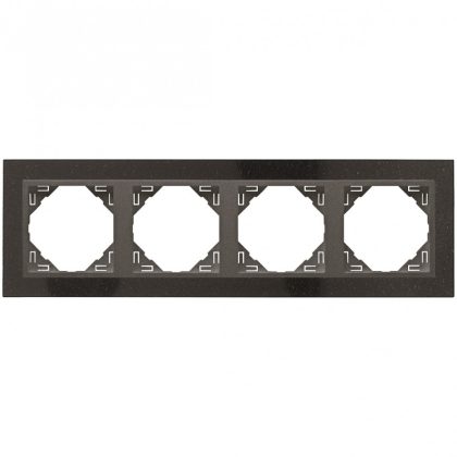 efapel 90940_TGS PETRA Négyes keret, gránit/szürke