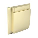 Efapel 90961 TDU IP44 fedlap kerettel arany