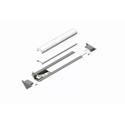   S&G Eloxált alu profil "Trio 45°", üres, nem festhető (1m) 9102 0020