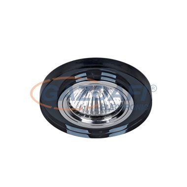 ELMARK 925777R/BK CR-777R/BK KEREK FÉNYFORRÁS FEKETE ÜVEG lámpatest