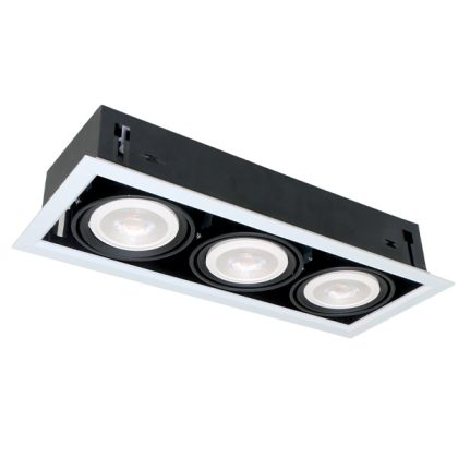   ELMARK QUAD312 Süllyesztett LED lámpa 12W 3XE27 2700K sötétszürke