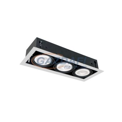   ELMARK QUAD312 Süllyesztett LED lámpa 12W 3XE27 2700K világosszürke