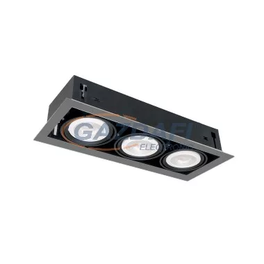 ELMARK QUAD312 Süllyesztett LED lámpa 12W 3XE27 4000K SÖTÉTSZÜRKE