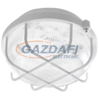 GAO 948015 LED hajólámpa, műanyag kerek, műanyag védőráccsal, kristályburával, beépített LED fényforrással