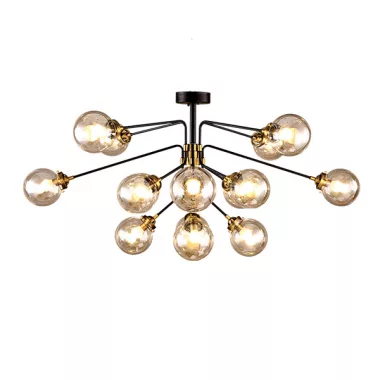 ELMARK BUBBLES csillár 16XE14 AMBER GLASS