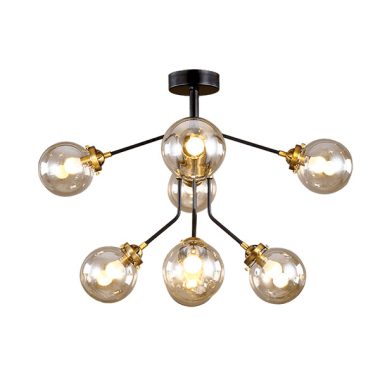 ELMARK BUBBLES csillár 8XE14 AMBER ÜVEG