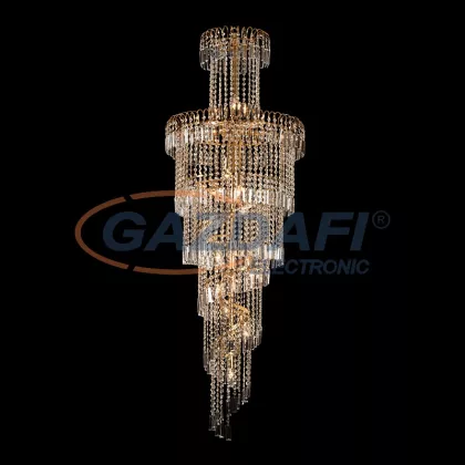 ELMARK LEYLA csillár 17XE14 arany D600XH1700MM