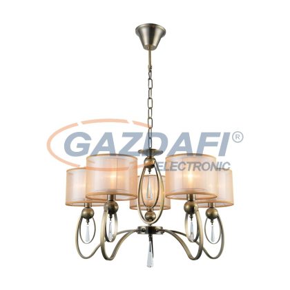 ELMARK MERY csillár 5XE27 antik réz D700X520mm