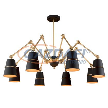 ELMARK SPIDER csillár 8XE27 fekete