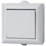 GAO 9562H BUSINESS LINE IP54 Cross Switch, Off-Wall, White