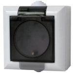 GAO 9567H BUSINESS LINE IP54 Socket 1, Off-Wall, White