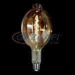   ELMARK 99LED859S Vintage LED izzó, E27, 5W, 250Lm, 2800-3200K, dimmelhető, füstös búra