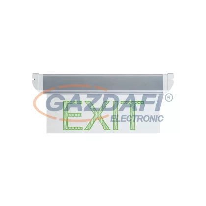   ELMARK akkus LED kijáratjelz, állandó üzem, 3W, 230V, 310x155x30mm, IP30, Exit jelölés