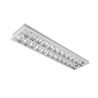 ELMARK LED fénycsvel szerelt süllyesztett tükrös armatúra 2x18W 6400K